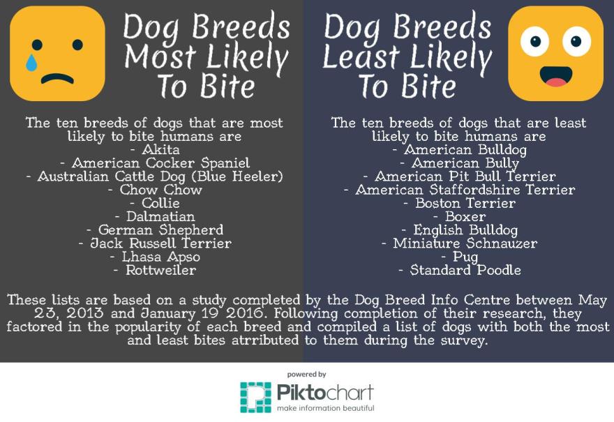 dog bites by breed